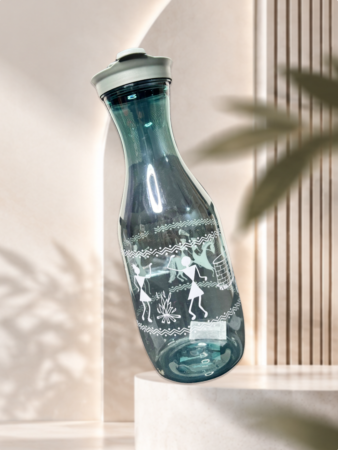 Teal Printed Bottle - Image 1