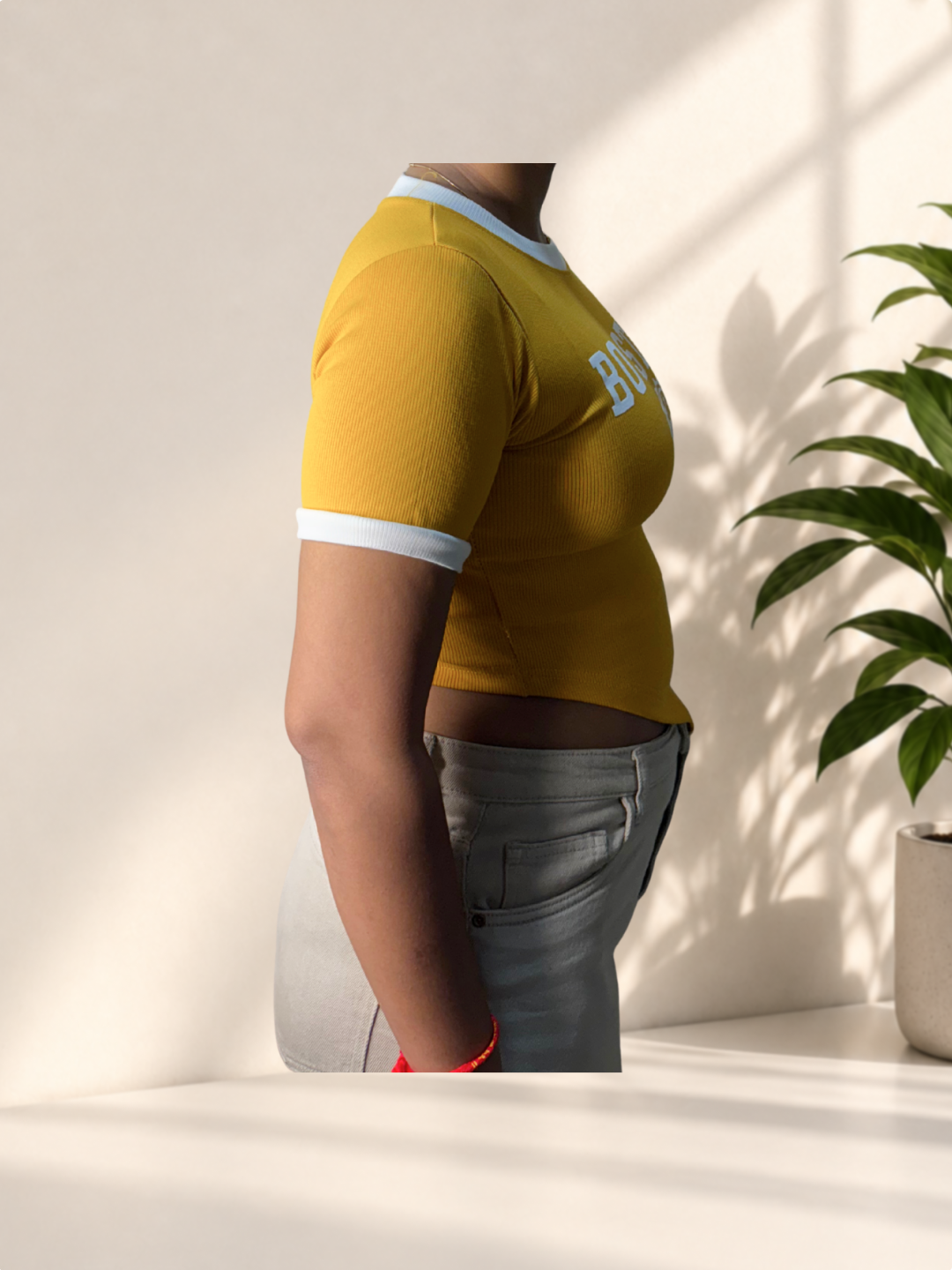 Mustard Printed T-Shirt - Image 4
