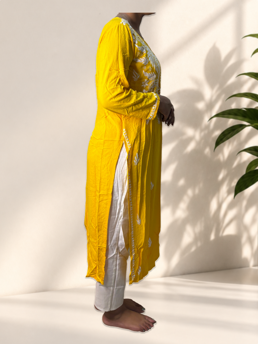 Yellow Printed Suit - Image 4