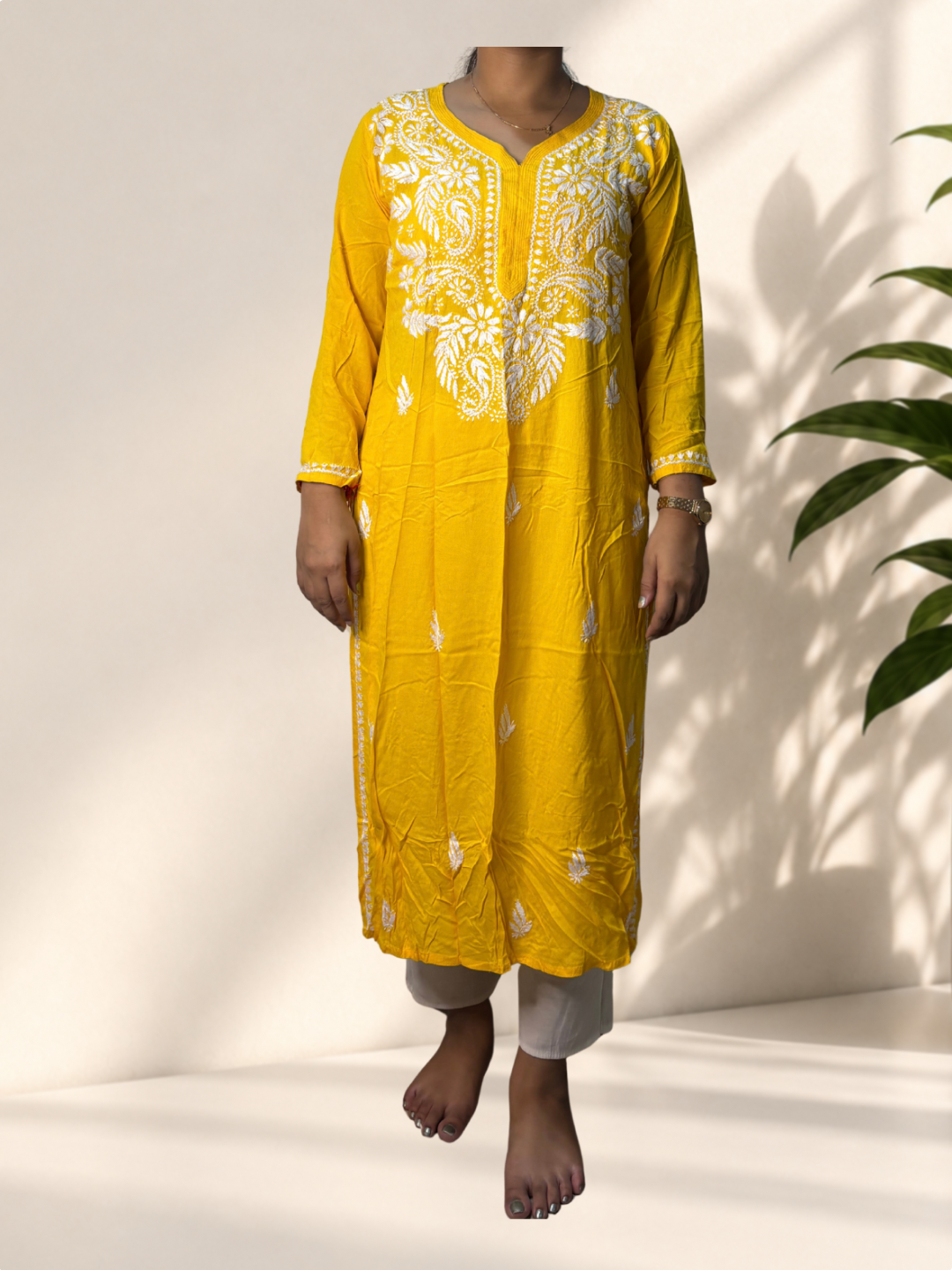 Yellow Printed Suit - Image 1