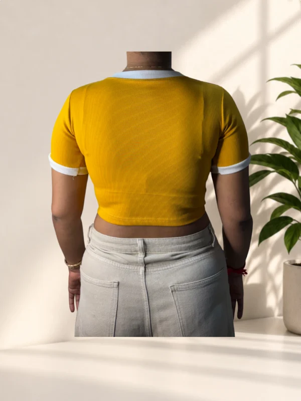Mustard Printed T-Shirt - Image 3