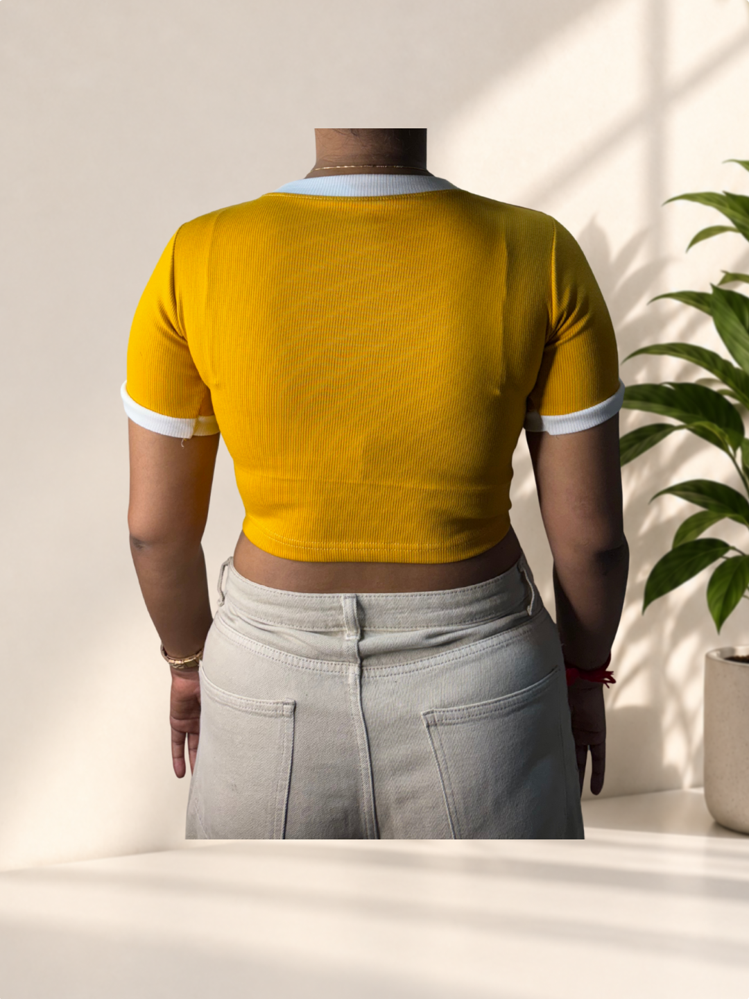 Mustard Printed T-Shirt - Image 3
