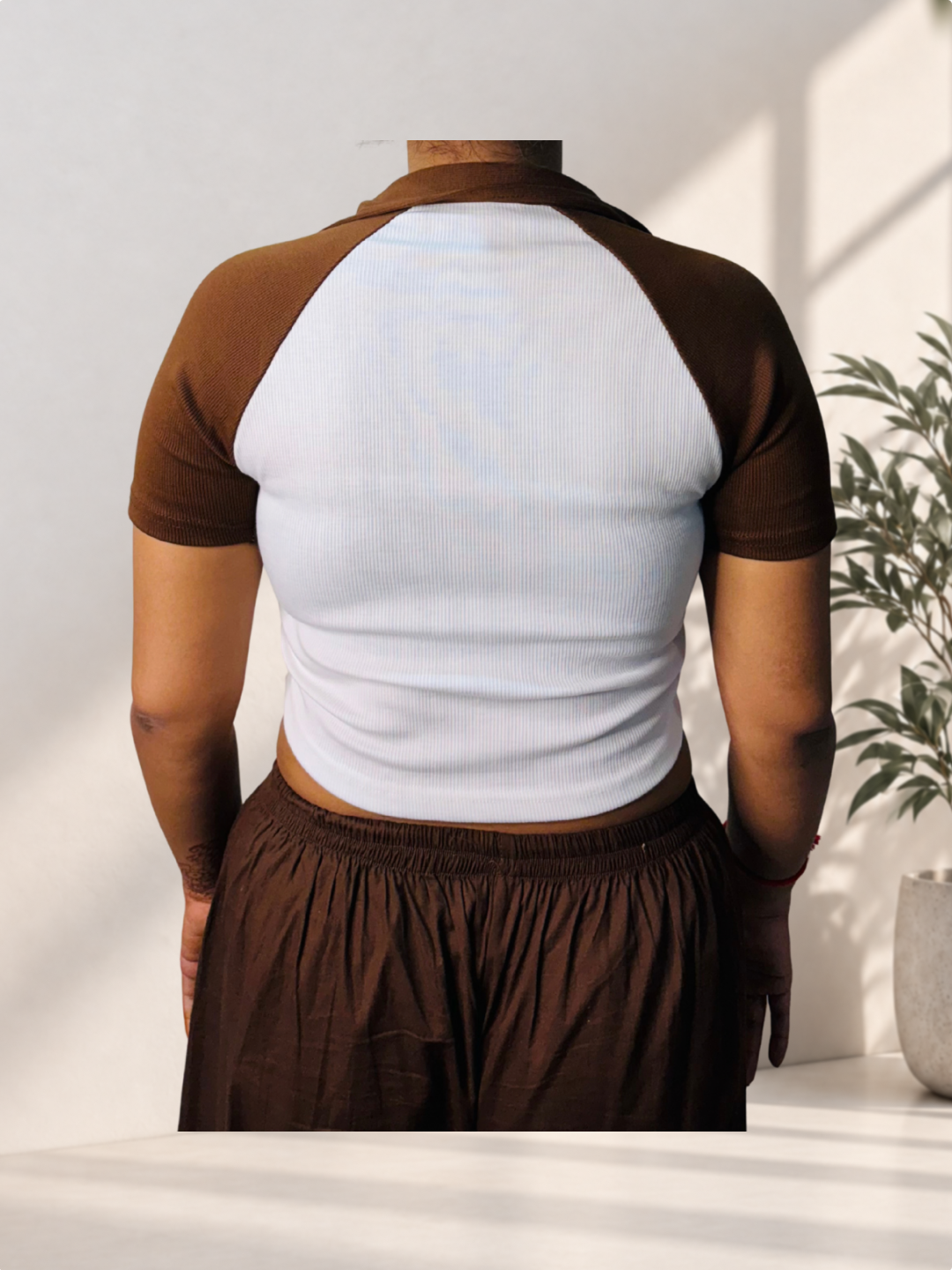 Brown Polo T-Shirt - Image 3