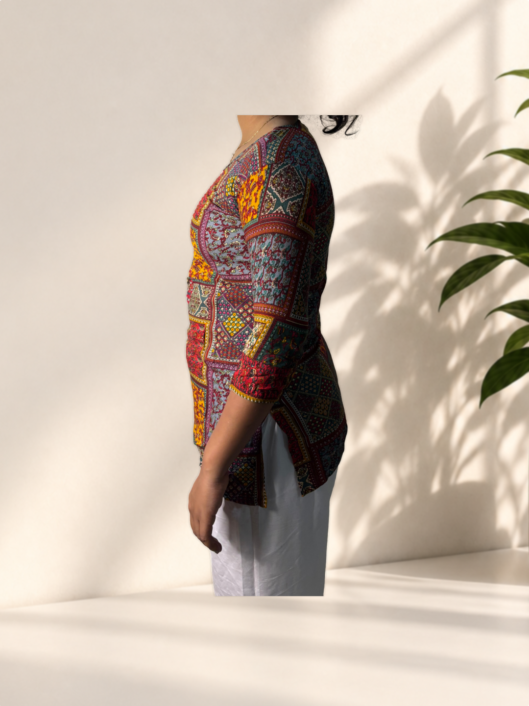 Multicolor Printed Kurti - Image 3