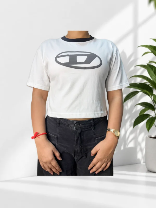 White Printed T-Shirt - Image 1