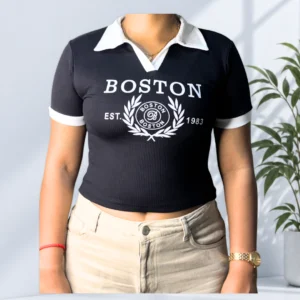 Black Polo T-Shirt 1