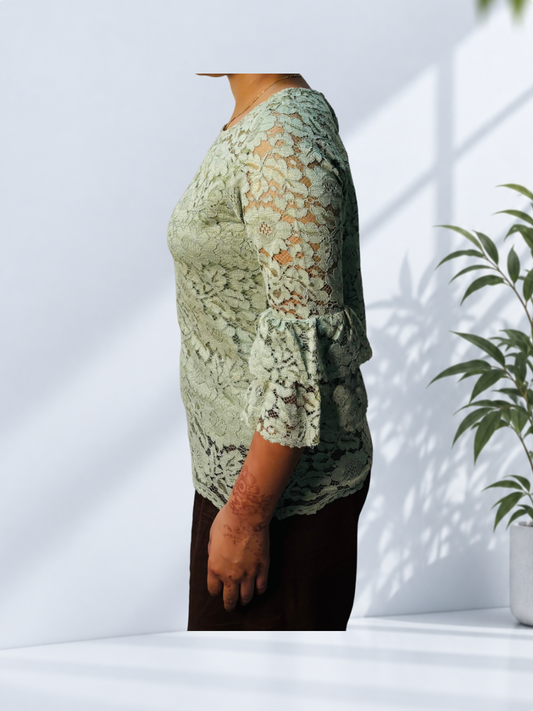 Mint Green Lace Top 1 - Image 3
