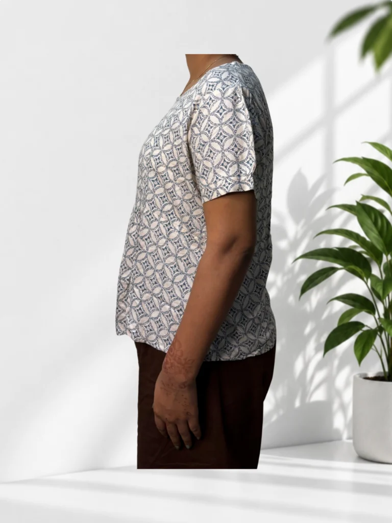 Printed White Top