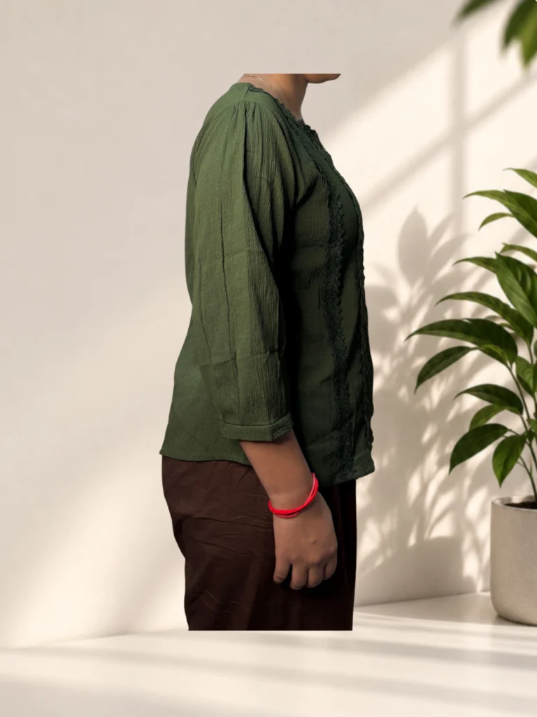 Olive Green Full Sleeve Top