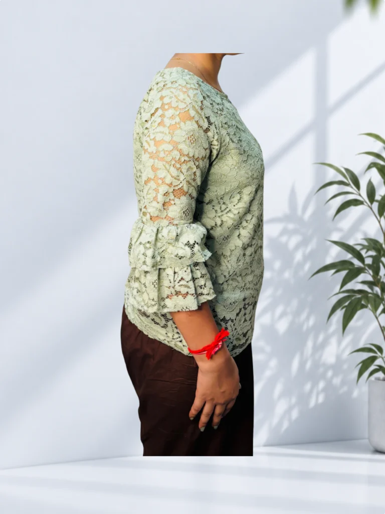 Mint Green Lace Top 1
