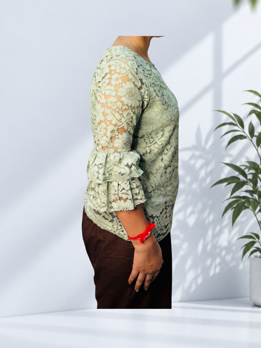 Mint Green Lace Top 1 - Image 2