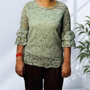 Mint Green Lace Top 1