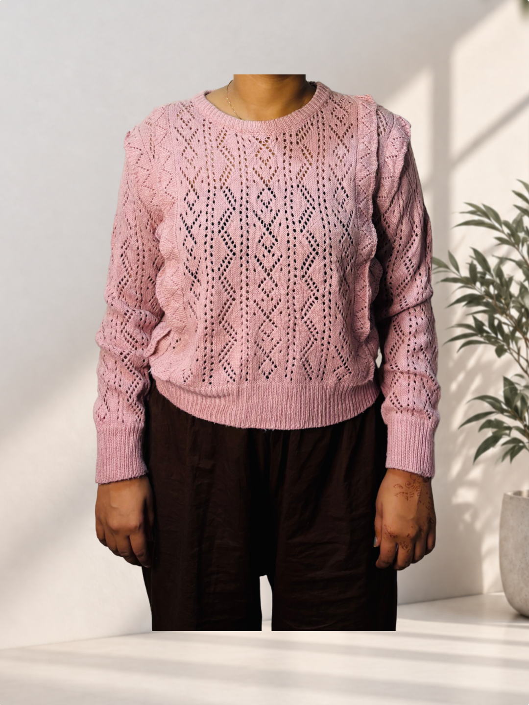 Pink Knit Top - Image 1