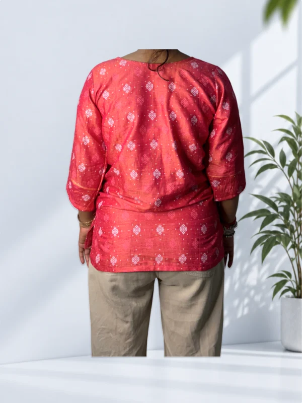 Pink Printed Kurti - Image 4