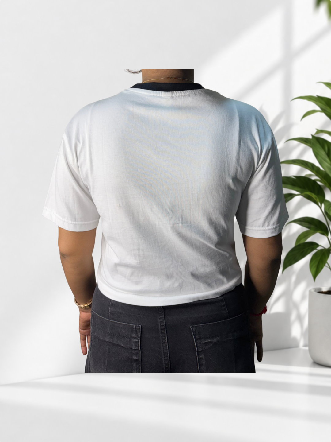 White Printed T-Shirt - Image 3