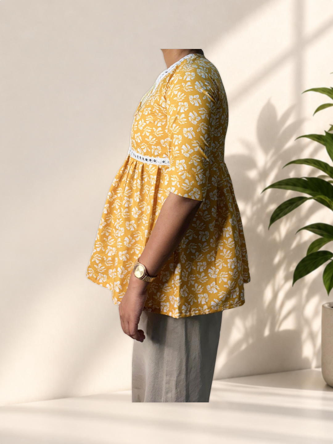 Printed Cotton Kurti - Image 2
